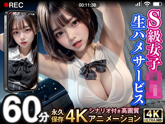【動画・アニメーション】【超リアル4Kアニメ】S級女子校生生ハメサービス❤AIアイデアラボ｜評価5.00