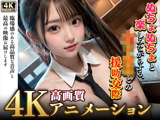 【動画・アニメーション】【4Kぬるぬるアニメ】ぬちょぬちょと楽しみながらする、女子校生との援○交際❤究極のあいどる｜評価5.00